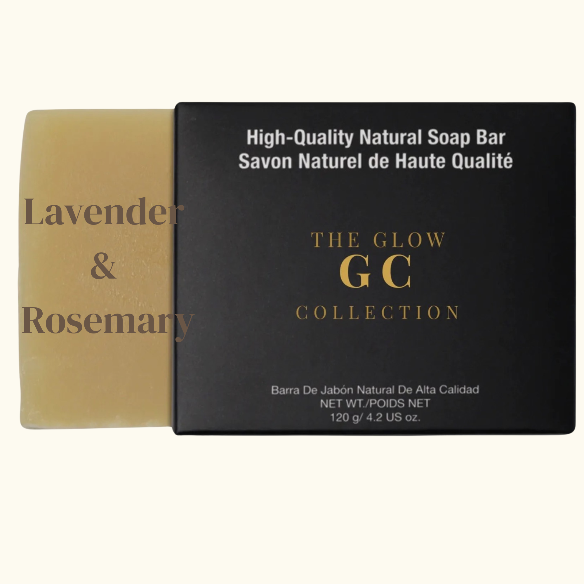 High-Quality Natural Soap Bar from The Glow GC Collection with packaging